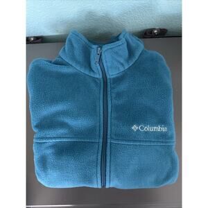 Men’s Columbia fleece jacket Teal - Sz M